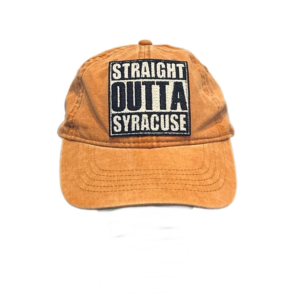 Baseball Hat With Straight Outta Syracuse Patch - Picture 2 of 6
